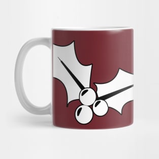 Christmas Mistletoe - Maroon Mug